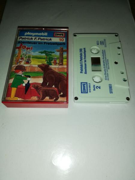 Playmobil Patrick F. Patrick Folge 10 Abenteuer im Freizeitpark 5-fach Silber geschraubt Weiß mit Blauen Druck 515580.0 Europa