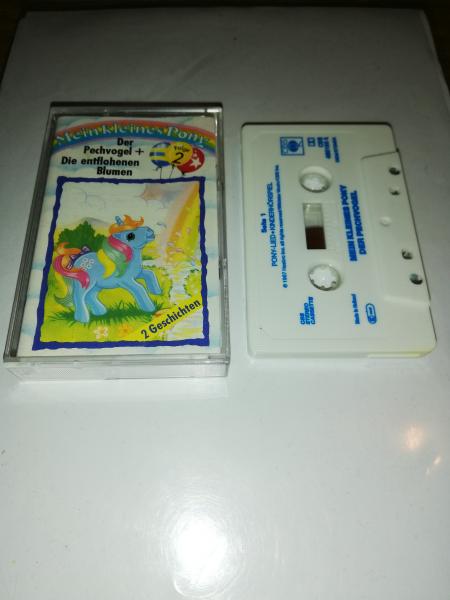 Mein kleines Pony Folge 2 Der Pechvogel+Die entflohenen Blumen Weiß mit Blauen Druck 460198-4 CBS