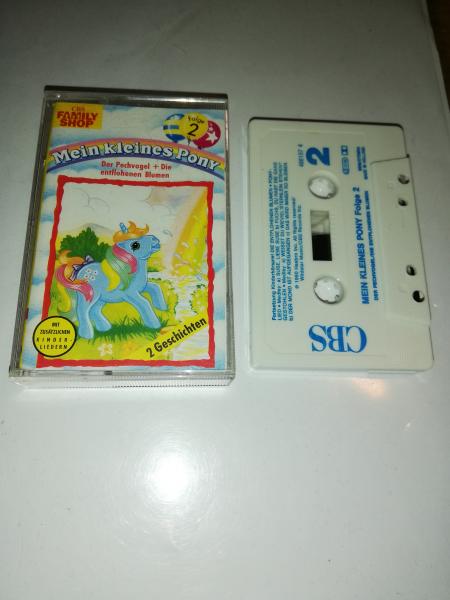 Mein kleines Pony Folge 2 Der Pechvogel+Die entflohenen Blumen Weiß mit Blauen Druck 466157-4 Family Shop