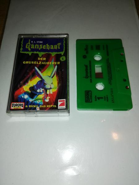 Gänsehaut Folge 1 Der Gruselzauberer Grün mit Schwarzen Druck 7432156209.4 Pro Sieben Logo