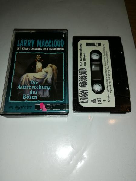 Larry Maccloud Folge 1 Die Auferstehung des Bösen 5-fach Schwarz geschraubt Schwarz mit Weißen Aufkleber