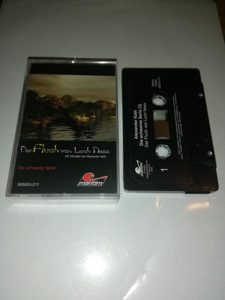 Die schwarze Serie Folge 3 Der Fluch von Schloss Ness Schwarz mit Weißen Druck 695003-211