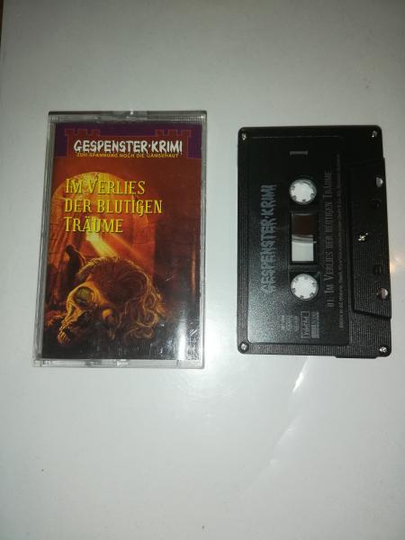 Gespensterkrimi Folge 1 im Verlies der blutigen Träume 5-fach Silber geschraubt Schwarz mit Weißen Druck MC 1398