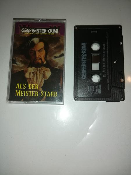 Gespensterkrimi Folge 2 Als der Meister starb 5-fach Silber geschraubt Schwarz mit Weißen Druck MC 1408