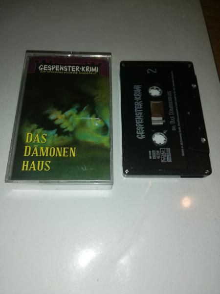 Gespensterkrimi Folge 4 Das Dämonen Haus 5-fach Silber geschraubt Schwarz mit Weißen Druck MC 1402