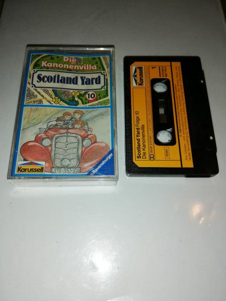 Scotland Yard Folge 10 Die Kanonenvilla Schwarz mit Gelben Aufkleber 829776-4 Karussell