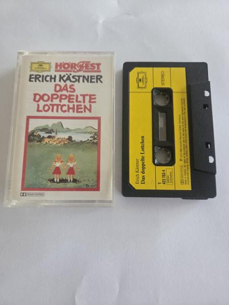 Das Doppelte Lottchen Erich Kästner Schwarz mit Gelben Aufkleber 423763-4 Deutsche Grammophon