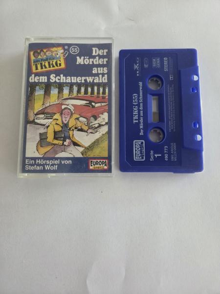 TKKG Folge 55 Der Mörder aus dem Schauerwald Blau  490773 PC 209 Europa