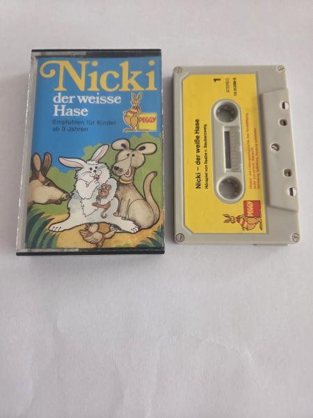 Nicki der weisse Hase 5-fach Silber geschraubt Grau mit Gelben Aufkleber 1031299-8 Peggy