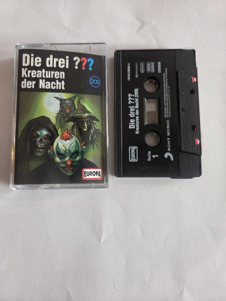 Die Drei Fragezeichen Folge 209 Kreaturen der Nacht Schwarz mit Weißen Druck 1943980009 4 Europa