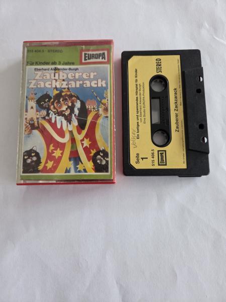 Zauberer Zackzarack Schwarz mit Beigen Aufkleber 515406.5 Europa(Label der MC Seite 1 beschrieben)