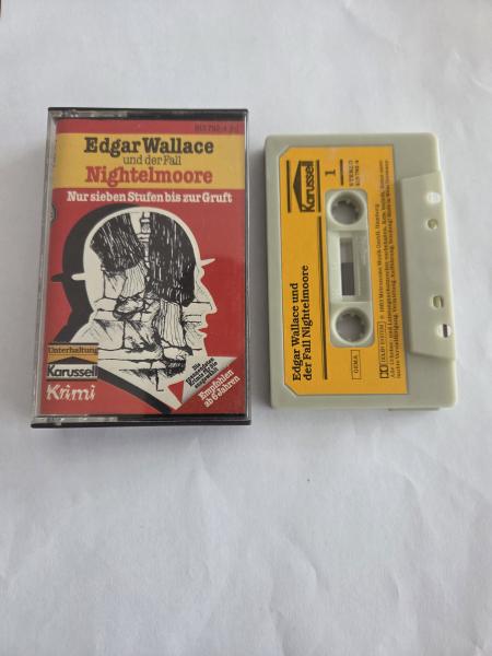 Edgar Wallace und der Fall Nightelmoore Nur Sieben Stufen bis zur Gruft Grau mit Gelben Aufkleber 813792-4 Karussell