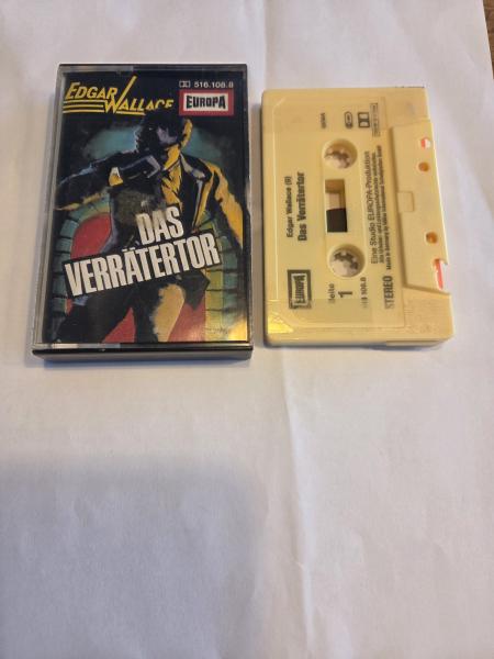 Edgar Wallace Folge 9 Das Verrätertor Gelb 516108.8 Europa(Kassette geklebt , ein kleines Stück abgebrochen)