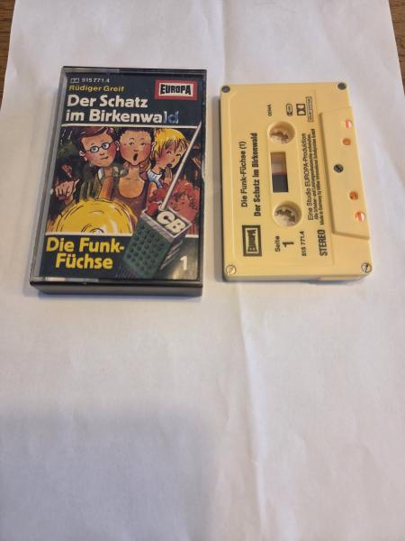 Die Funk Füchse Folge 1 Der Schatz im Birkenwald 5-fach Silber geschraubt Gelb 515771.4 Europa(Frontcover minimal bemalt)