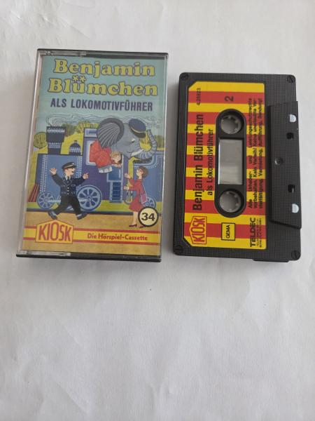 Benjamin Blümchen Folge 34 als Lokomotivführer 4-fach Schwarz geschraubt Rot Gelb 4.25923 CD Kiosk(Innencover minimal beschrieben)