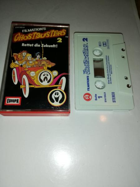 Ghostbusters Filmations Folge 2 Rettet die Zukunft ! Weiß mit Blauen Druck 514155.9