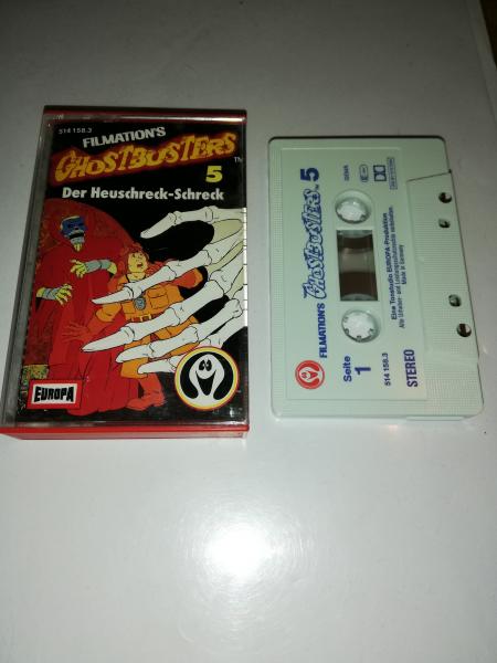 Ghostbusters Filmations Folge 5 Der Heuschreck-Schreck Weiß mit Blauen Druck 514158.3