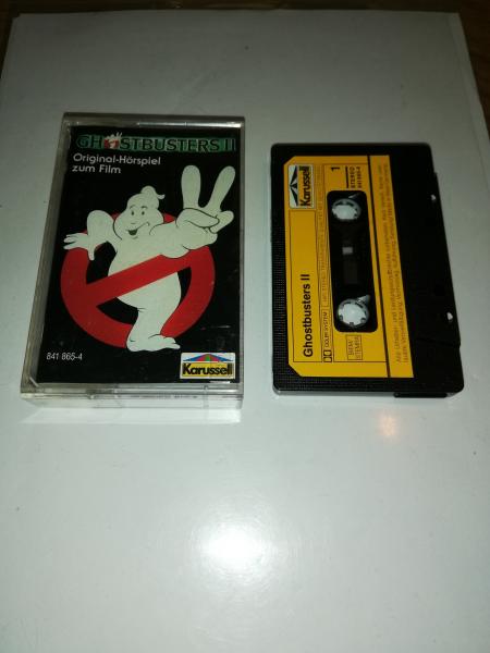 Ghostbusters 2 Original-Hörspiel zum Film Schwarz mit Gelben Aufkleber 841865-4 Karussell