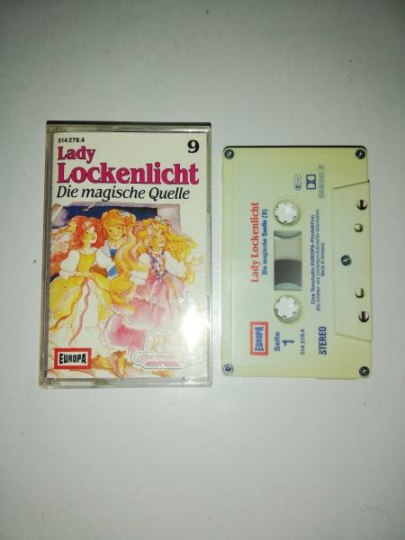 Lady Lockenlicht Folge 9 Die magische Quelle 5-fach Silber geschraubt Weiß mit Rot Blauen Druck 514278.4(MC leicht vergilbt)