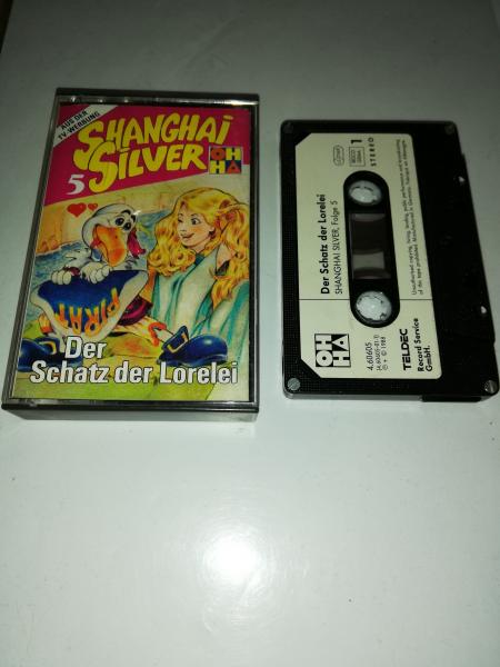 Shanghai Silver Folge 5 Der Schatz der Lorelei 4-fach Silber geschraubt Schwarz mit Weißen Aufkleber 4.60605 CD