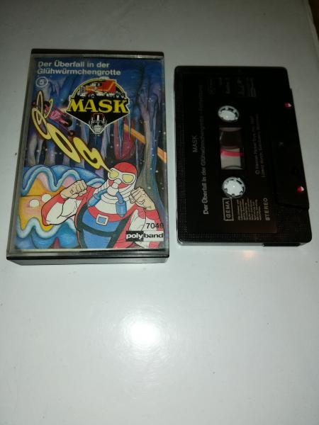 MASK Folge 5 Der Überfall in der Glühwürmchengrotte Schwarz mit Weißen Druck 7049
