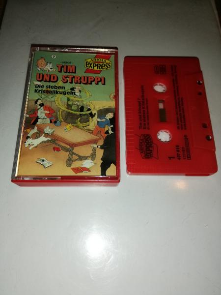 Tim und Struppi Folge 7 Die sieben Kristallkugeln Rot mit Schwarzen Druck 497816-215 Ariola Express