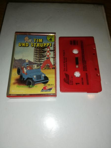 Tim und Struppi Folge 4 Reiseziel Mond Rot mit Schwarzen Druck 495148-211 Maritim