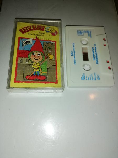 Hatschipuh Folge 10 Kampf dem Burggrafen Teil 1+2 Weiß mit Blauen Druck 460195.4 CBS