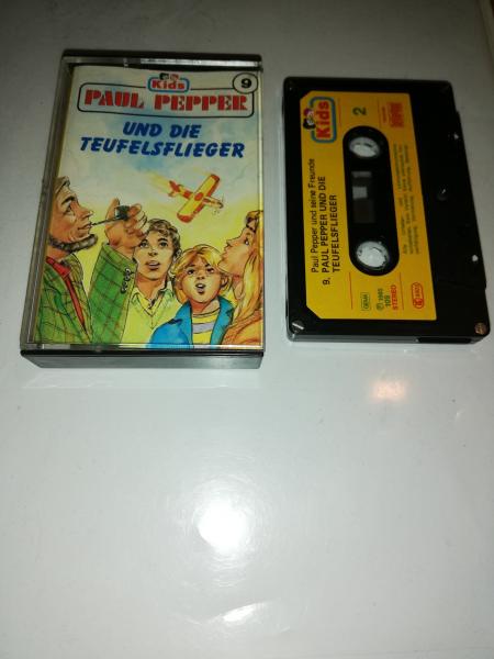 Paul Pepper Folge 9 und die Teufelsflieger 5-fach Silber geschraubt Schwarz mit Gelben Aufkleber 109