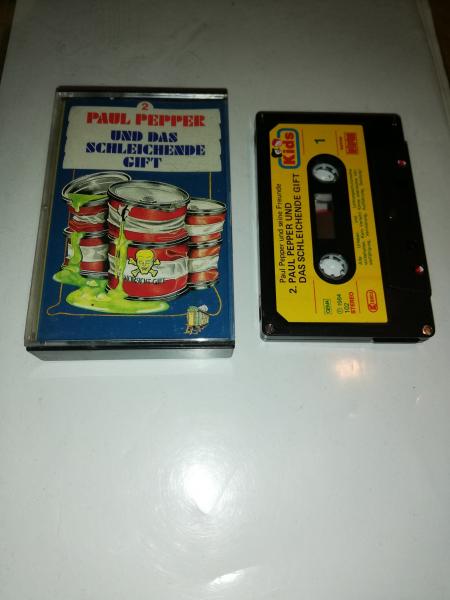 Paul Pepper Folge 2 und das schleichende Gift 5-fach Silber geschraubt Schwarz mit Gelben Aufkleber 102 Bellaphon