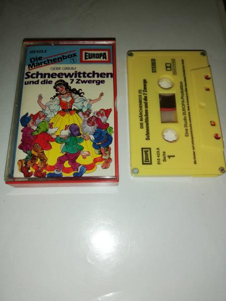 Die Märchenbox Folge 1 Schneewittchen und die 7 Zwerge/Tischlein deck dich 4-fach Silber geschraubt Gelb 515423.5