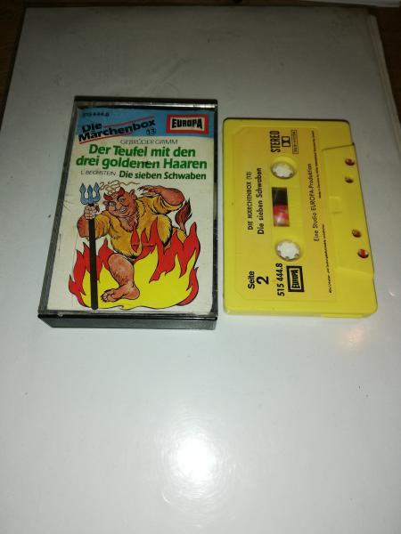 Die Märchenbox Folge 13 Der Teufel mit drei goldenen Haaren/Die sieben Schwaben Gelb mit Gelben Aufkleber 515444.8 Europa