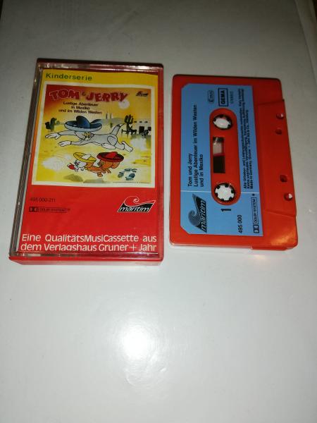 Tom & Jerry Lustige Abenteuer in Mexico und im Wilden Westen Rot mit Blauen Aufkleber 495000-211 Maritim