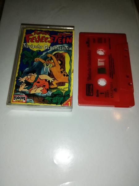 Familie Feuerstein Folge 1 Tierische Geschichten Rot mit Schwarzen Druck 7432141847.4 PC 209