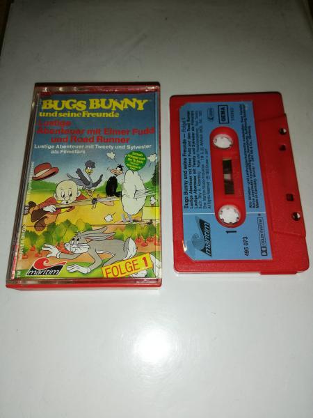 Bugs Bunny Folge 1 Lustige Abenteuer mit Elmar Fudd und Road Runner Rot mit Blauen Aufkleber 495073-211