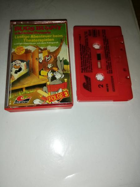 Bugs Bunny Folge 3 Lustige Abenteuer beim Theaterspielen Rot mit Schwarzen Druck 495075-211
