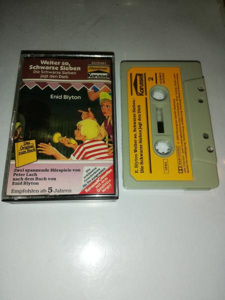 Weiter so Schwarze Sieben. Die Schwarze Sieben jagt den Dieb Grau mit Gelben Aufkleber 3475021 Karussell