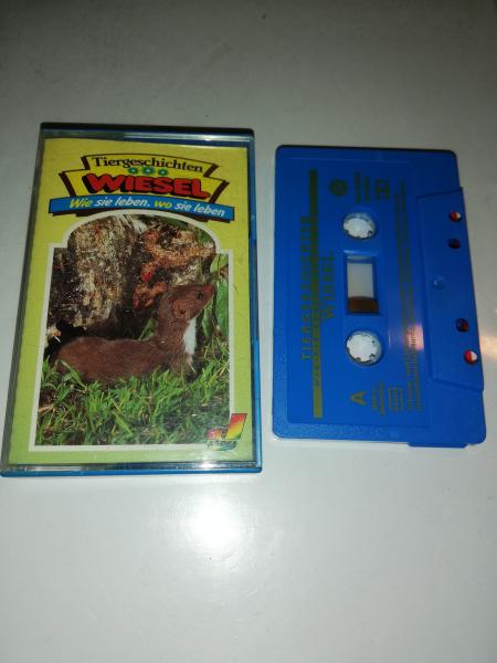 Tiergeschichten Wiesel Folge 32 Wie sie leben. wo sie leben Blau mit Goldenen Druck MJ 13532