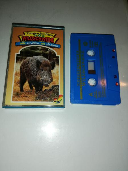 Tiergeschichten Folge 35 Wildschweine Wie sie leben. wo sie leben Blau mit Goldenen Druck MJ 13535