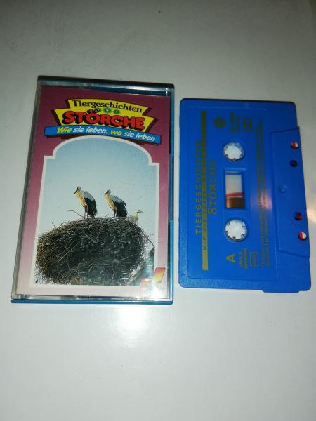 Tiergeschichten Folge 36 Störche Wie sie leben. wo sie leben Blau mit Goldenen Druck MJ 13536