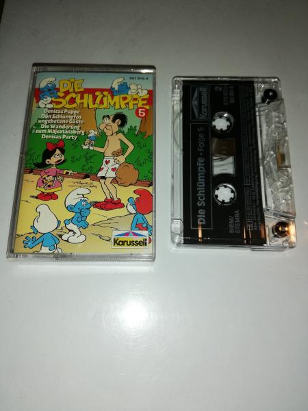 Die Schlümpfe Folge 5 Transparent mit Weißen Druck 551615-4