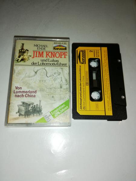Jim Knopf und Lukas der Lokomotivfahrer Folge 1 Von Lummerland nach China Schwarz mit Gelben Aufkleber 823143-4
