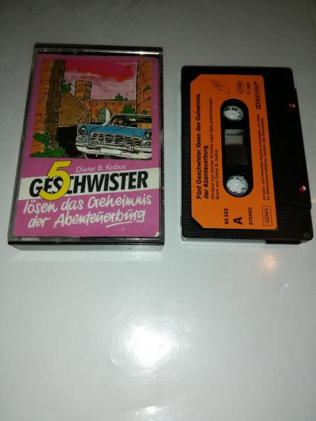 5 Geschwister lösen das Geheimnis der Abenteuerburg 5-fach Schwarz geschraubt Schwarz mit Orangen Aufkleber 60332