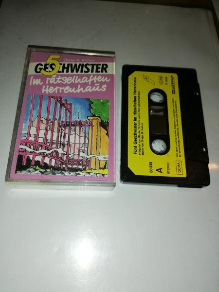 5 Geschwister im rätselhaften Herrenhaus 5-fach Schwarz geschraubt Schwarz mit Gelben Aufkleber 60335