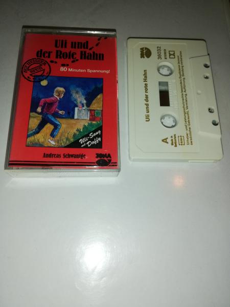 Uli und der Rote Hahn Weiß mit Goldenen Druck 36032