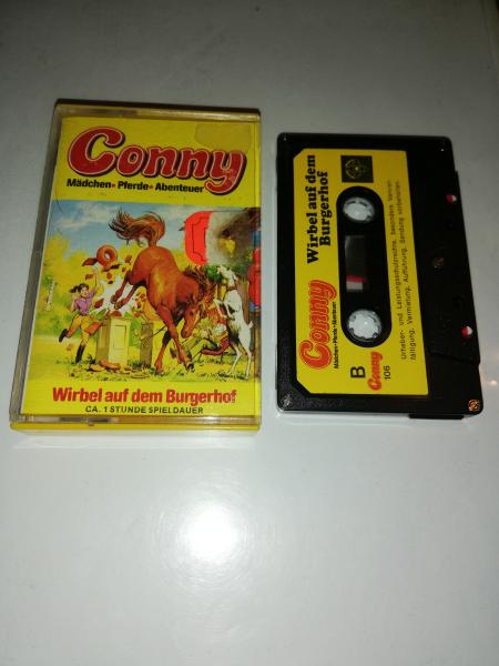 Conny Wirbel auf dem Burgerhof 5-fach Silber geschraubt Schwarz mit Gelben Aufkleber 106 Tonstudio Braun