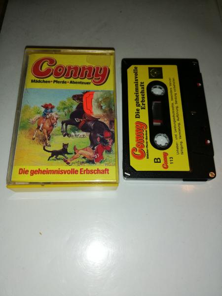 Conny Die geheimnisvolle Erbschaft 5-fach Silber geschraubt Schwarz mit Gelben Aufkleber C113 Tonstudio Braun