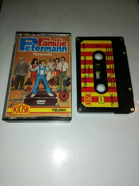 Familie Petermann Folge 2 Ferienzeit 4-fach Silber geschraubt Schwarz mit Rot-Gelben Aufkleber 4.24755 CD Teldec