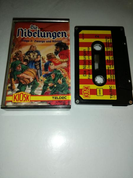 Die Nibelungen Folge 2 Zwerge und Könige 4-fach Silber geschraubt Schwarz mit Rot-Gelben Aufkleber 4.24761 CD Teldec