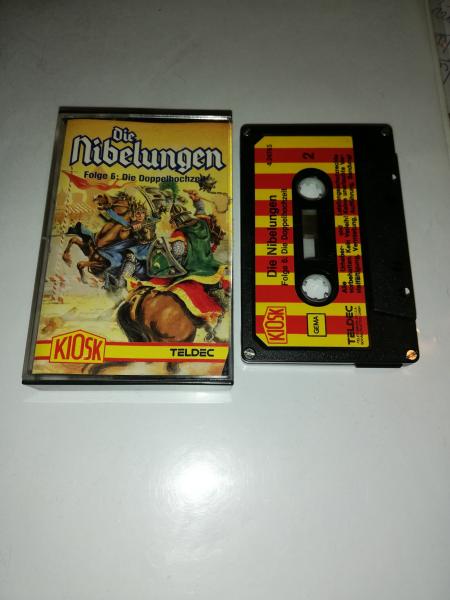 Die Nibelungen Folge 6 Die Doppelhochzeit 4-fach Silber geschraubt Schwarz mit Rot-Gelben Aufkleber 4.24765 CD Teldec